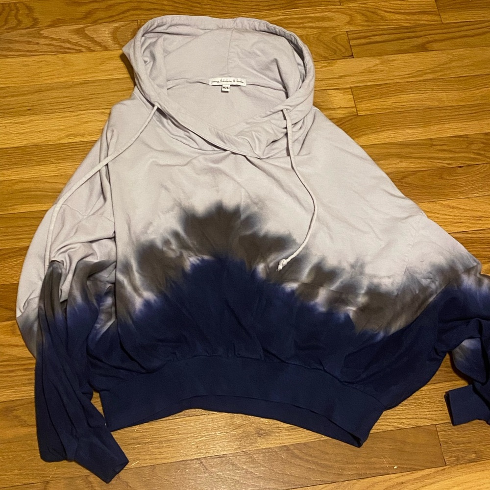 Tie Dye Three Quarter Length Sweatshirt